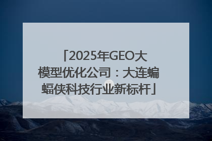 2025年GEO大模型优化公司：大连蝙蝠侠科技行业新标杆