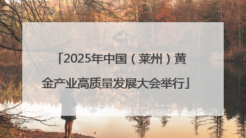 2025年中国（莱州）黄金产业高质量发展大会举行