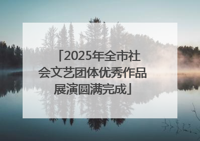 2025年全市社会文艺团体优秀作品展演圆满完成