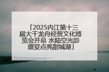 2025内江第十三届大千龙舟经贸文化博览会开幕 水陆空光影盛宴点亮甜城湖
