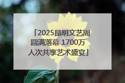 2025昆明文艺周圆满落幕 1700万人次共享艺术盛宴
