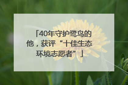 40年守护鹭鸟的他，获评“十佳生态环境志愿者”