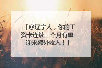 @辽宁人，你的工资卡连续三个月有望迎来额外收入！
